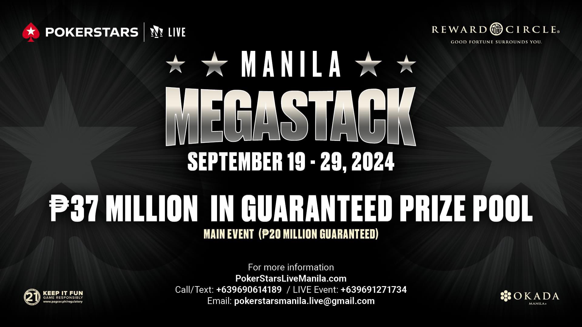 POKERSTARS LIVE MANILA MEGASTACK 19